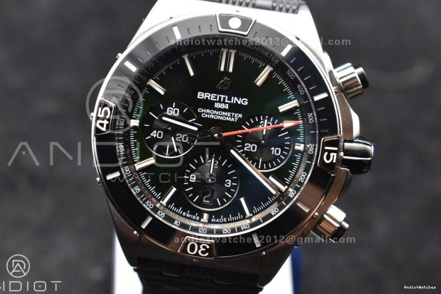 Chronomat Robber A Best Green Bracelet Dial Colorful 1:1 536 SS Edition BLSF B01 44mm On 0405